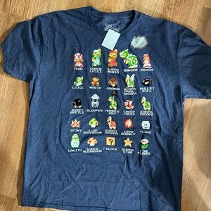 Super Mario Bros XL T- Shirt Official Nintendo Licensed Product 2016 Brand New